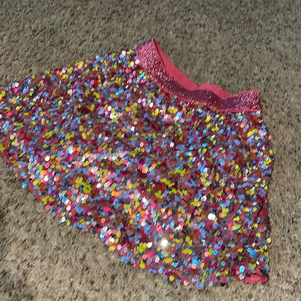 Barbie pink accents Sequin Skirt